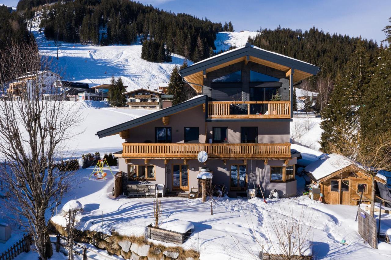 Ski In - Ski Out Panoramaferienhaus Breitmoos Neben Mittelstation Mittersill Ngoại thất bức ảnh